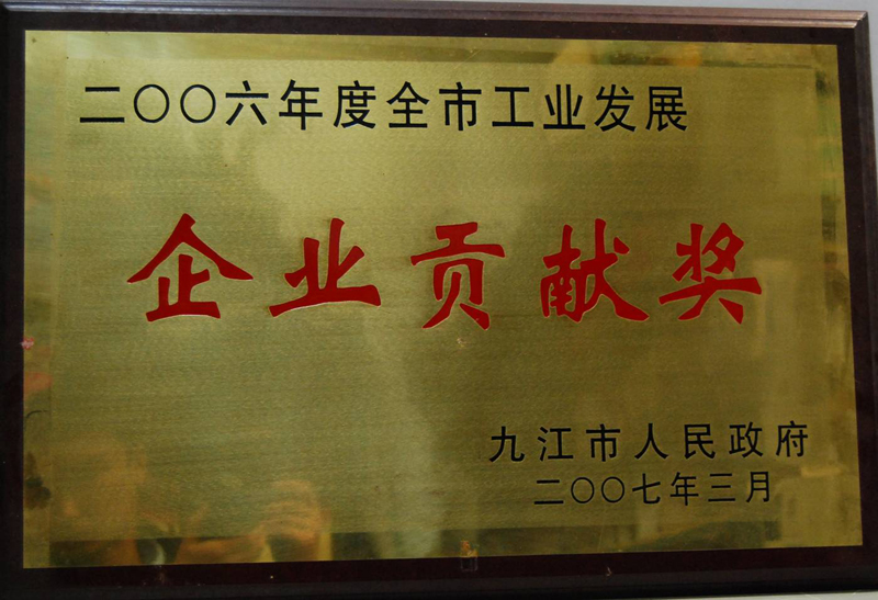 全市企業(yè)貢獻獎(江西亞東) 全市企業(yè)貢獻獎(江西亞東)