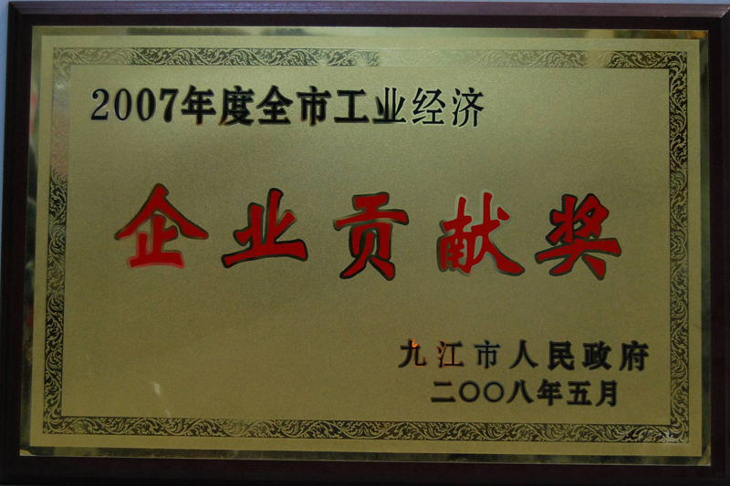 全市工業(yè)經(jīng)濟企業(yè)貢獻獎(江西亞東) 全市工業(yè)經(jīng)濟企業(yè)貢獻獎(江西亞東)